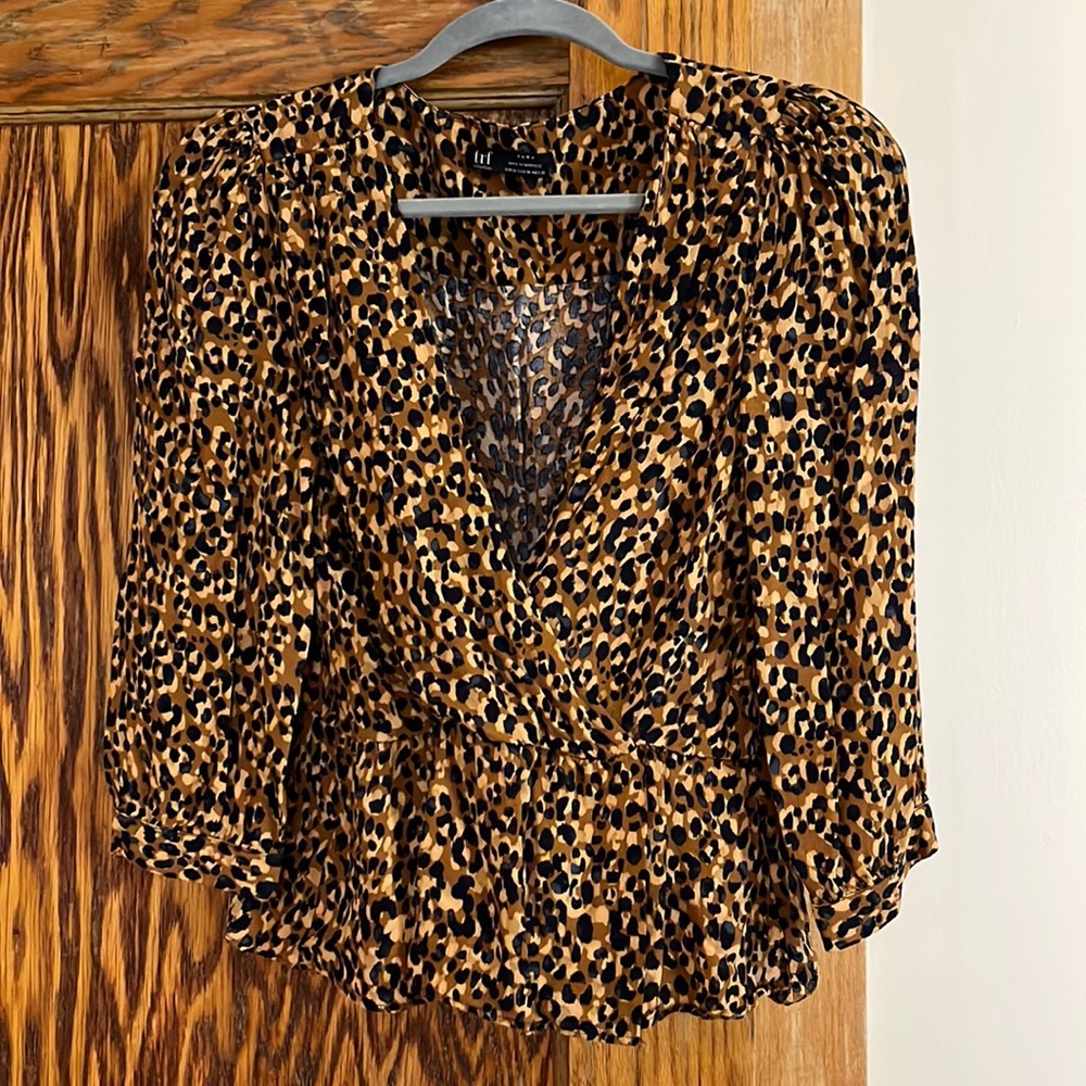 Zara Animal Print Blouse